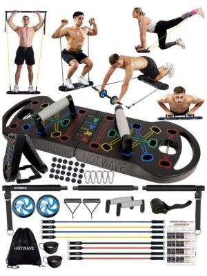 Portable Foldable 20 in 1 Push Up Bar at Home Gym