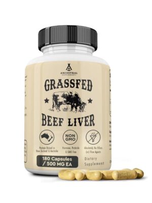 Ancestral Supplements Grass Fed Beef Liver 180 Capsules